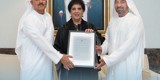Sheikh Ahmed Bin Saeed Al Maktoum Honors Her Excellency Eng
